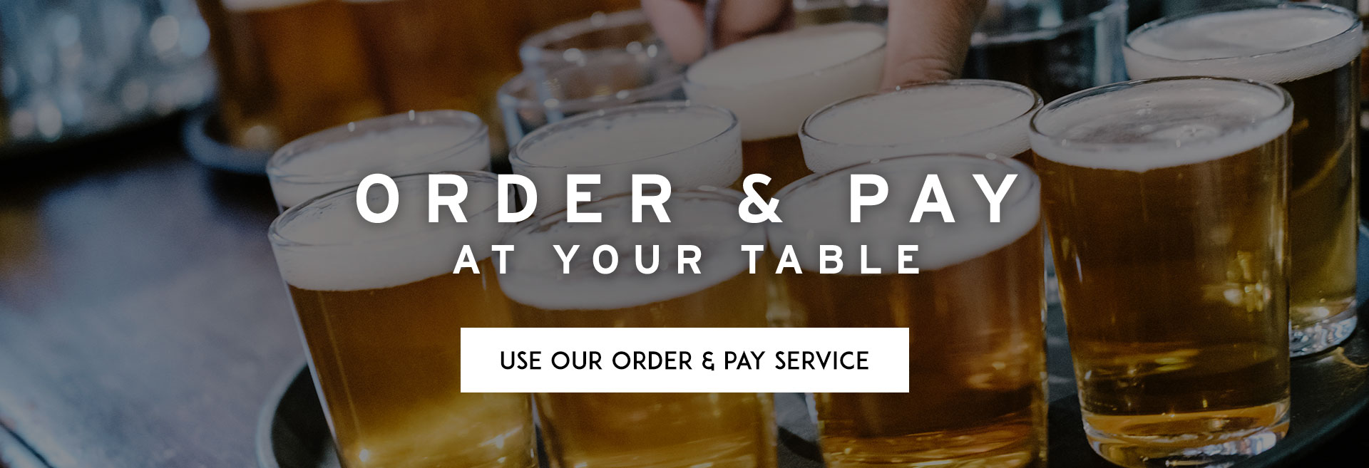 Order at table at The Crown Tavern hero