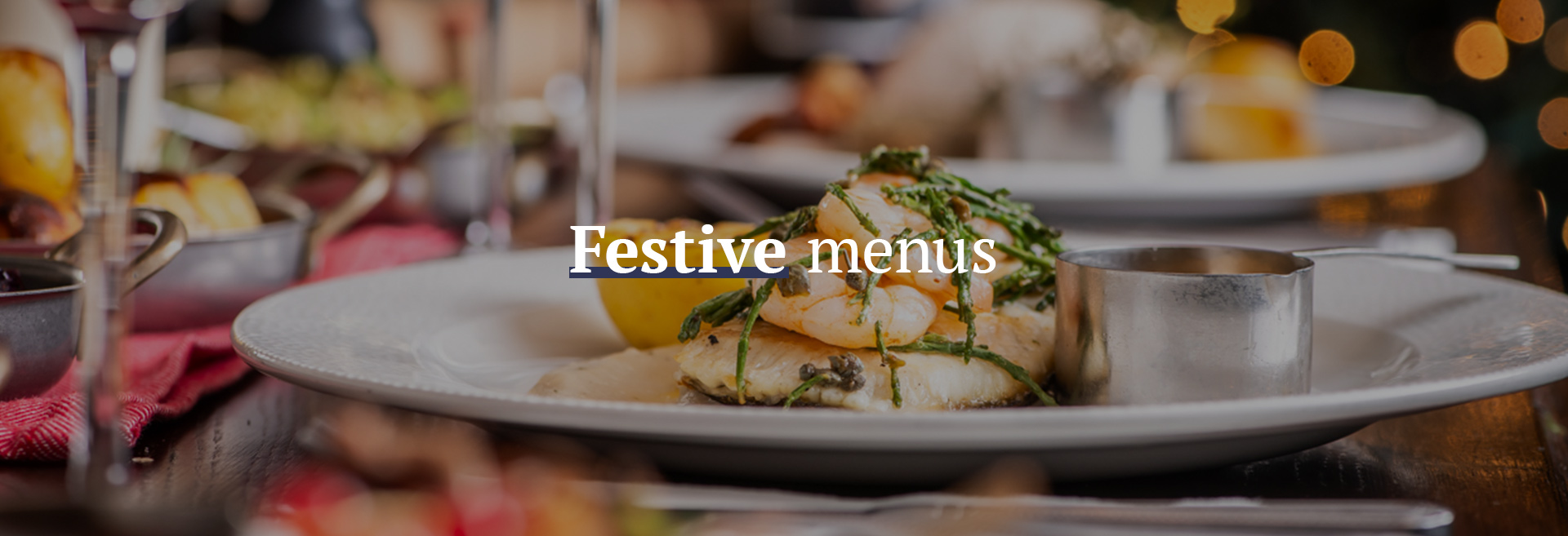 Festive Christmas Menu at The Crown Tavern 