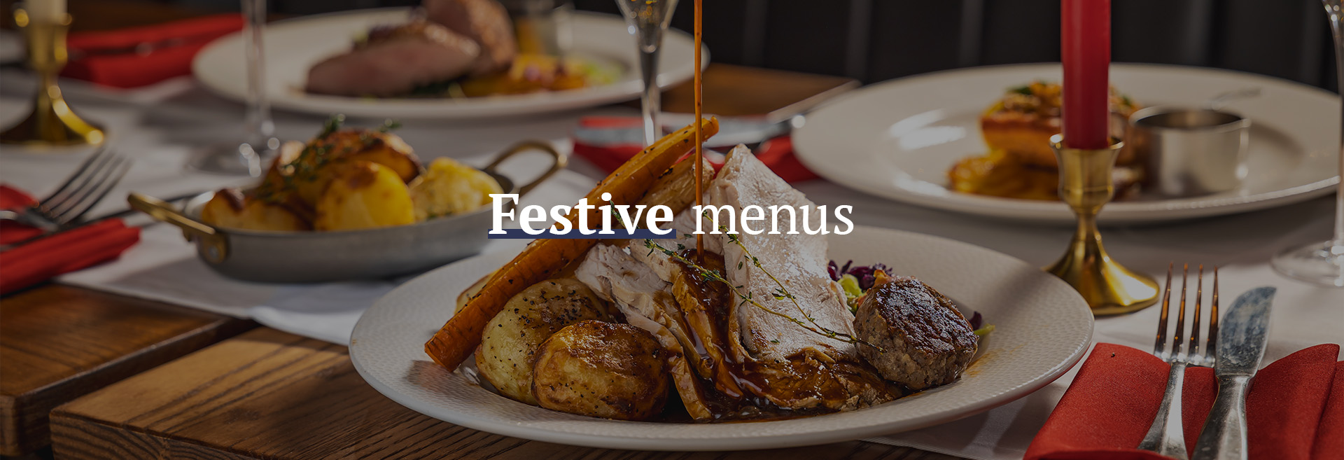 Christmas menu at The Crown Tavern